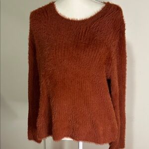 Banana Republic Fuzzy Rust Sweater